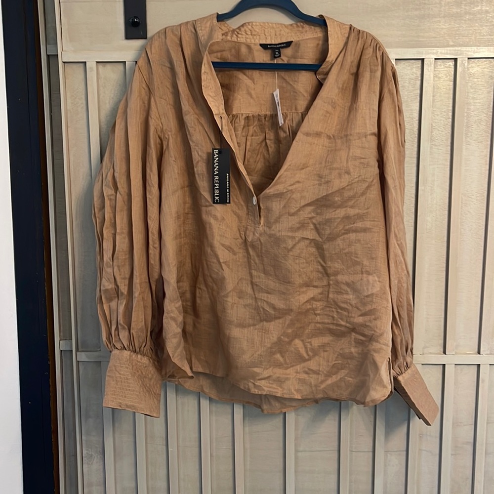 Banana Republic Ramie Blouse XL